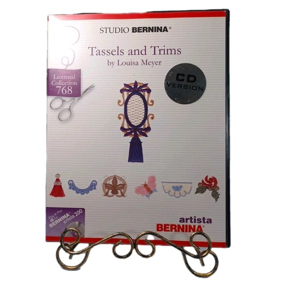 Studio Bernina Tassels & Trims Embroidery Designs CD By Louisa Meyer 768 - Picture 1 of 12